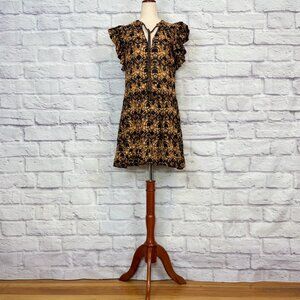 Ulla Johnson Lina Tie Dye Flutter Coverup Dress